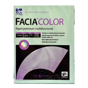 PAPEL FACIA BOND CARTA 37KG VERDE