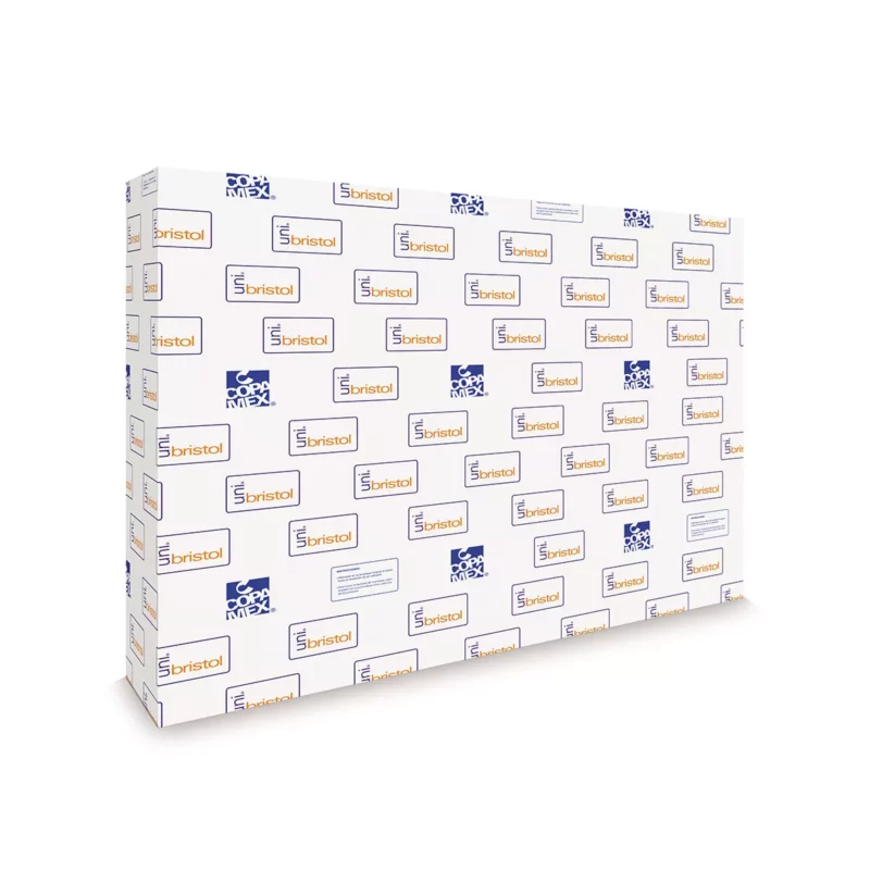 CARTULINA BRISTOL 50X65 49K 150GR BLANCA ATADO DE 100 PZAS.