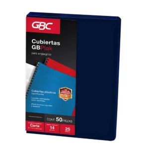 CUBIERTA CARTA GBPLAK 25JG LISO AZUL MARINO