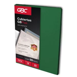 CUBIERTA CARTA GBPLAK 25JG LISO VERDE