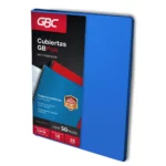 CUBIERTA CARTA GBPLAK 25JG LISO AZUL MED