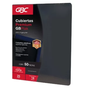 CUBIERTA CARTA PREMIUM LISO NEGRO 3539