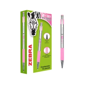 BOLIGRAFO F-301 RETRAC .07MM 7004 ROSA ATADO DE 3 PZAS.