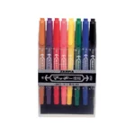 MARCADOR MICKIE DOBLE PUNTO FINO Y EXTRA FINO 4050 C/8 COLORES