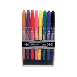 MARCADOR MICKIE DOBLE PUNTO FINO Y EXTRA FINO 4050 C/8 COLORES