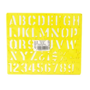 GIOSER NO. 12 23MM MAYUSCULA BLOCK. ATADO DE 10 PZAS.