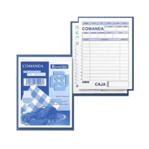 COMANDA 1/4 CARTA (DUPLICADO) 50JGS C07 ATADO DE 5 PZAS.
