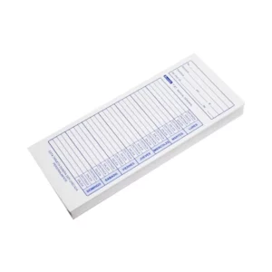 TARJETA RELOJ CHECADOR SEMANAL T61 ATADO DE 100 PZAS.