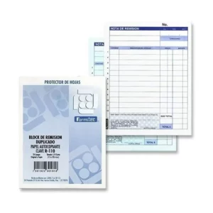 BLOCK REMISION AUTOCOP DUPLIC 1/4 R110 ATADO DE 10 PZAS.