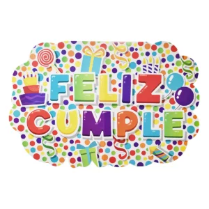 LETRERO FELIZ CUMPLEAÑOS GLOBO 2301 ATADO DE 2 PZAS.
