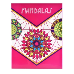 LIBRO PARA COLOREAR MANDALAS FLORES ATADO DE 3 PZAS.