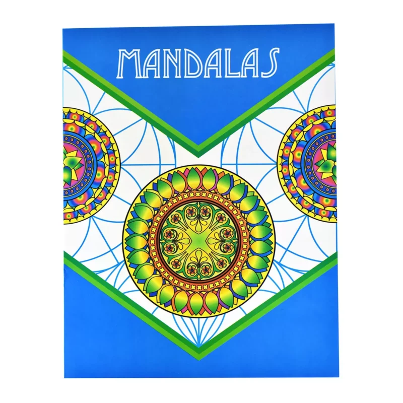 LIBRO PARA COLOREAR MANDALAS BASICO ATADO DE 3 PZAS.