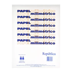 BLOCK CARTA MILIMETRICO 37KGS PM ATADO DE 5 PZAS.