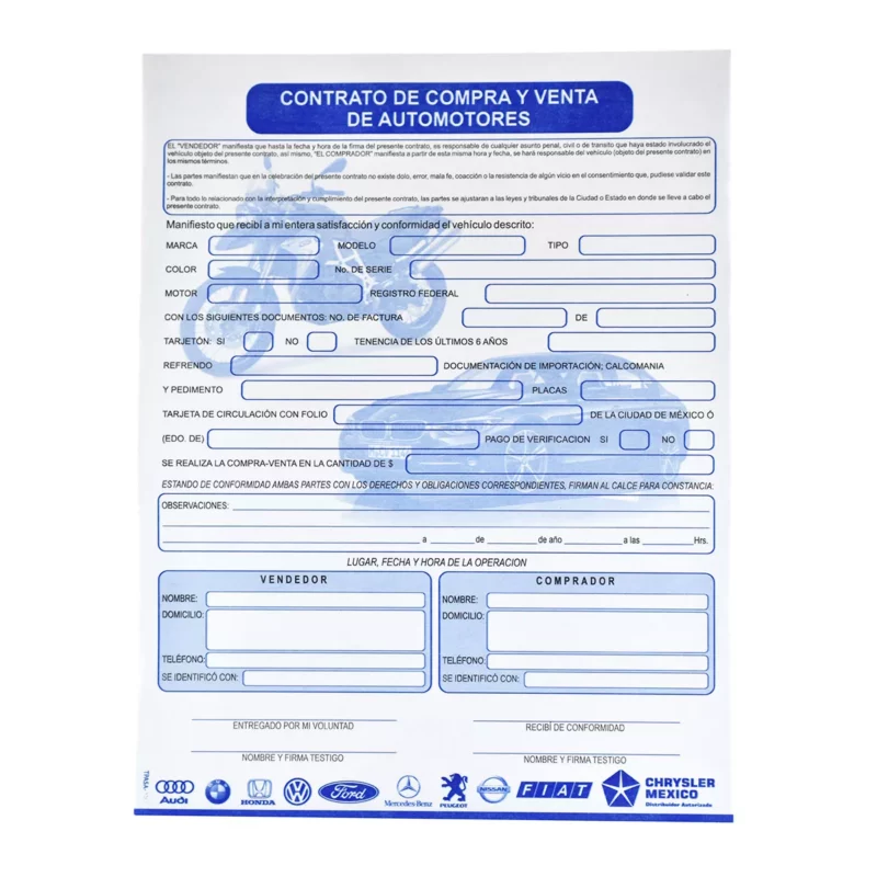 BLOCK CARTA RESPONSIVA 50 HOJAS CR. ATADO DE 2 PZAS.