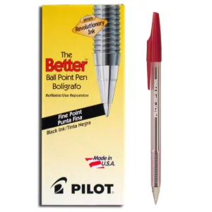 BOLIGRAFO BETTER PF ROJO 37011 ATADO DE 6 PZAS.