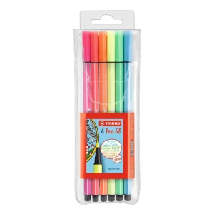 ROTULADOR PEN 68 C/6 COL NEON 6806-1