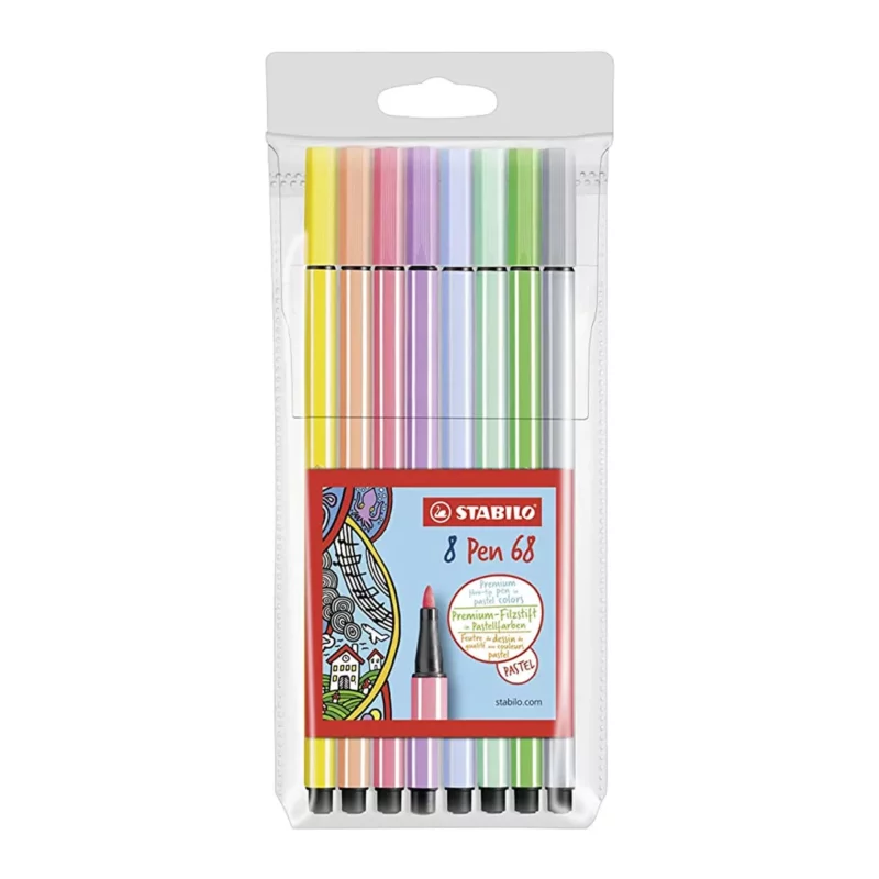 PLUMIN PEN 68 C/8 COL PASTEL 68/801