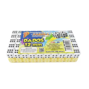 DADOS DE PLASTICO PASCUA 12MM C/100 SURTIDO