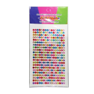 PIEDRAS DE ACRILICO C/ADHESIVO TIRA PASC ATADO DE 3 PZAS.