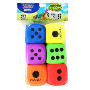 DADOS DE FOAMY 5X5CMS C/6 COLOR DAF-5506SUR