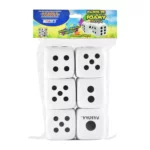 DADOS DE FOAMY 5X5CMS C/6 BLANCO DAF-5506