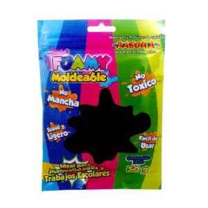 FOAMY MOLDEABLE PASCUA 50G NEGRO ATADO DE 2 PZAS.