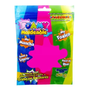 FOAMY MOLDEABLE PASCUA 50G CORAL ATADO DE 2 PZAS.