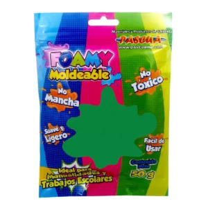 FOAMY MOLDEABLE PASCUA 50G VERDE BANDERA ATADO DE 2 PZAS.