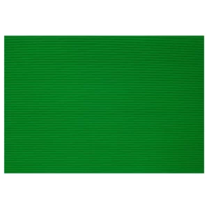PAPEL CORRUGADO 77X54 010 VERDE LIMON ATADO DE 10 PZAS.