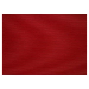 PAPEL CORRUGADO 77X54 020 ROJO ATADO DE 10 PZAS.