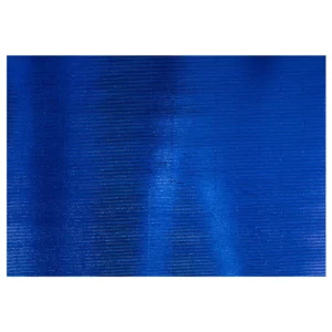 PAPEL CORRUGADO 77X54 027 METALICO AZUL ATADO DE 10 PZAS.