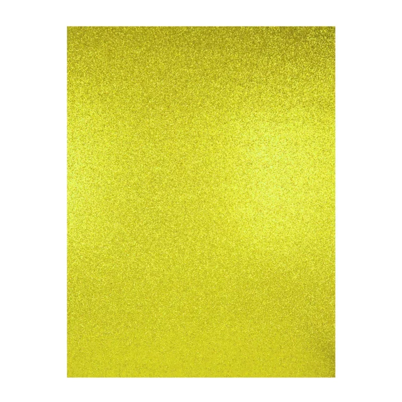 FOAMY CARTA DIAMANTADO IRIS JB CANARIO ATADO DE 10 PZAS.