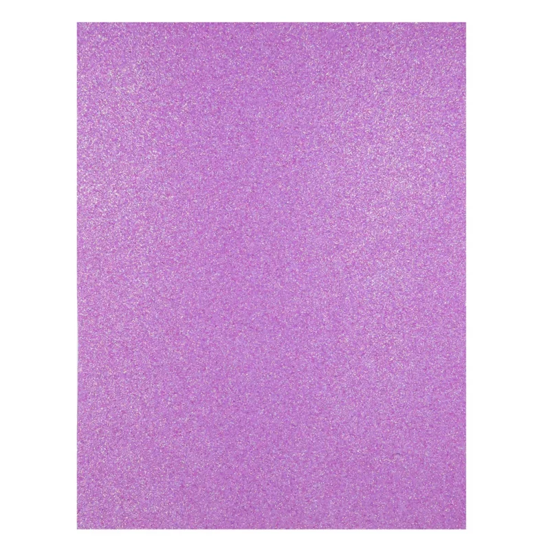FOAMY CARTA DIAMANTADO IRIS PT LILA ATADO DE 10 PZAS.