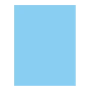 FOAMY CARTA OT AZUL CIELO ATADO DE 24 PZAS.