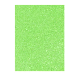 FOAMY CARTA METALICO 6MFND VERDE LIMON ATADO DE 5 PZAS.