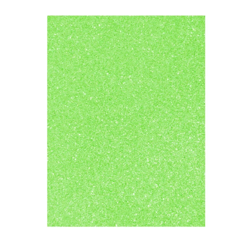 FOAMY CARTA METALICO 6MFND VERDE LIMON ATADO DE 5 PZAS.