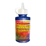 PEGAMENTO CON DIAMANTINA 60ML AZUL REY ATADO DE 6 PZAS.