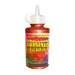 PEGAMENTO CON DIAMANTINA 60ML COBRE ATADO DE 6 PZAS.