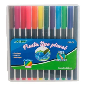 PLUMON PUNTA PINCEL C/12 COLORES AEB12