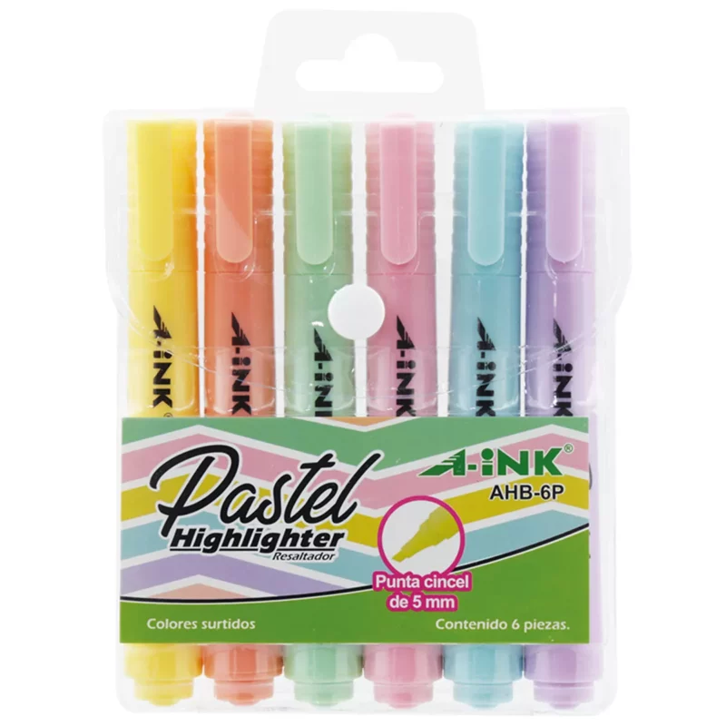 MARCATEXTOS PASTEL AINK C/6 AHB-6P