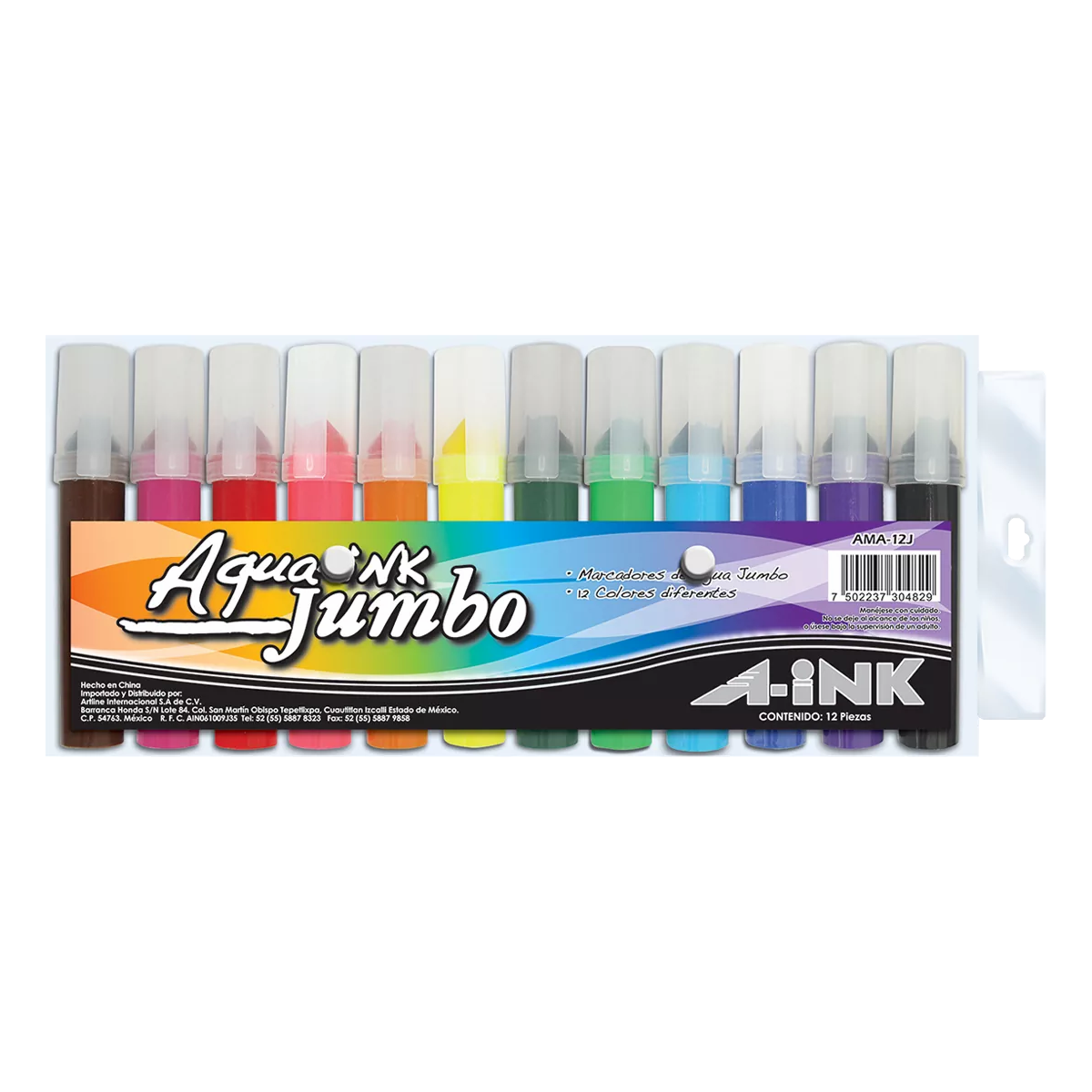MARCADOR JUMBO AGUA C/12 AMA-12J
