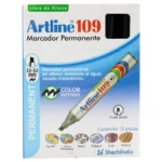 MARCADOR PERMANENTE CINCEL EK109 NEGRO ATADO DE 12 PZAS.