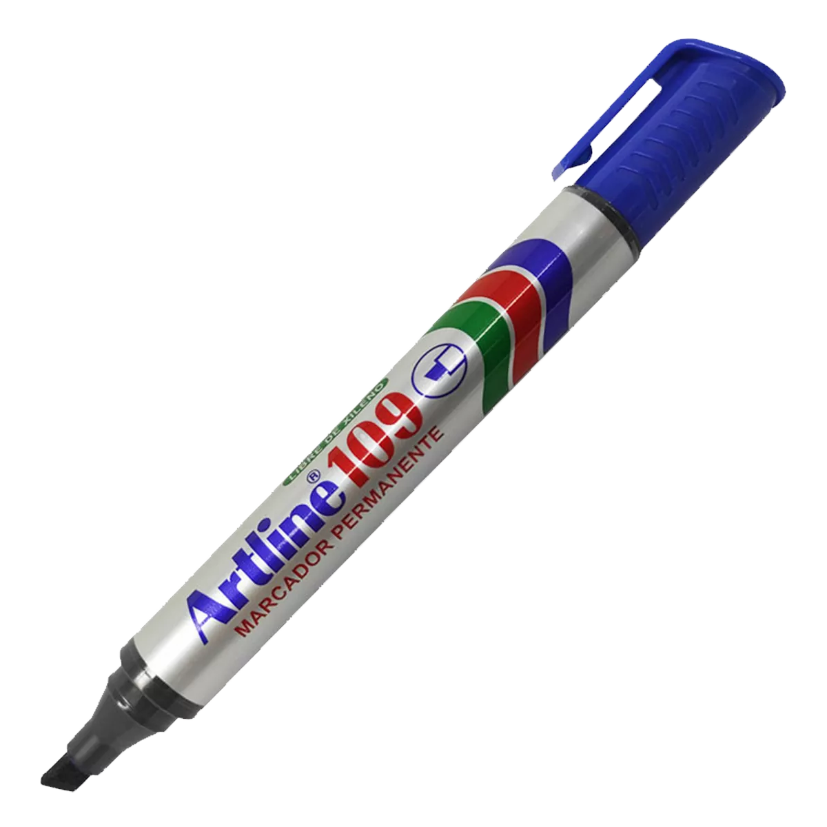 MARCADOR PERMANENTE CINCEL EK109 AZUL ATADO DE 12 PZAS.