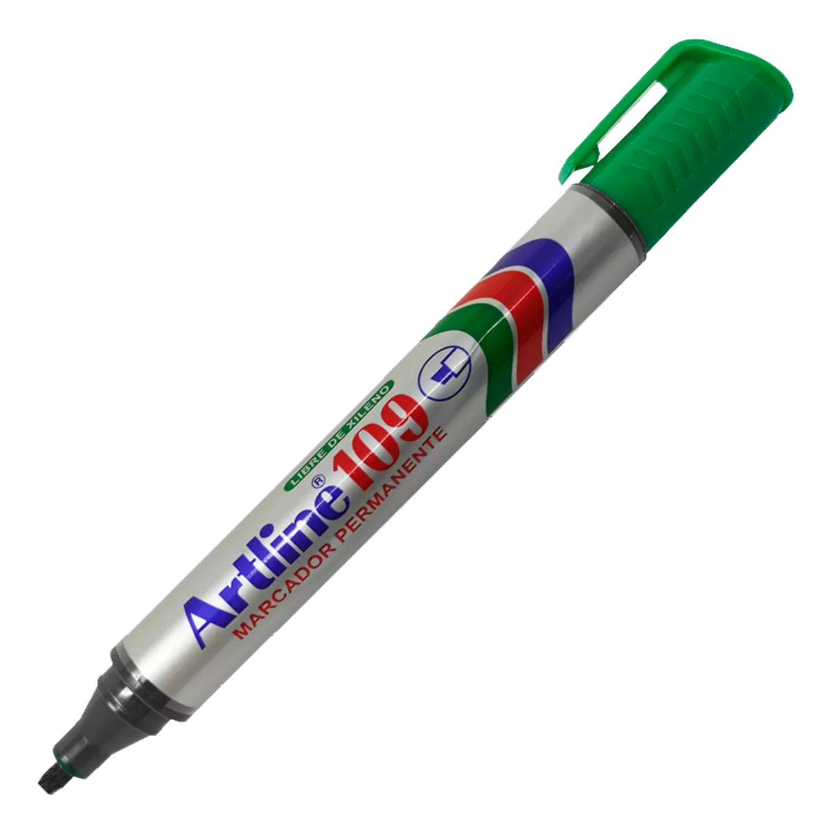 MARCADOR PERMANENTE CINCEL EK109 VERDE ATADO DE 12 PZAS.