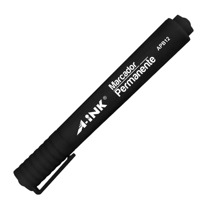 MARCADOR PERMANENTE APB12 NEGRO ATADO DE 12 PZAS.