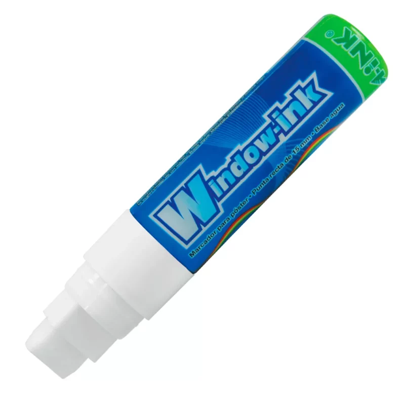 MARCADOR PARA VIDRIO INK BLANCO ATADO DE 2 PZAS.