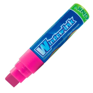 MARCADOR PARA VIDRIO INK ROSA ATADO DE 2 PZAS.