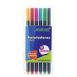 ROTULADOR 4MM C/12 COL SURTIDOS AEE12 ATADO DE 2 PZAS.