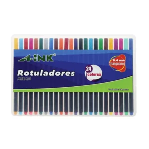 ROTULADOR 4MM C/24 COLORES SURTIDOS AEE24 ATADO DE 2 PZAS.