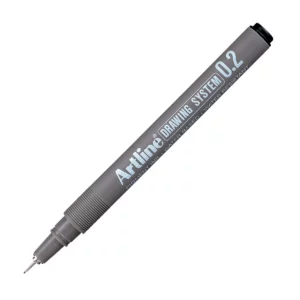 ESTILOGRAFO DESECHABLE 0.2MM EK232 NEGRO ATADO DE 3 PZAS.